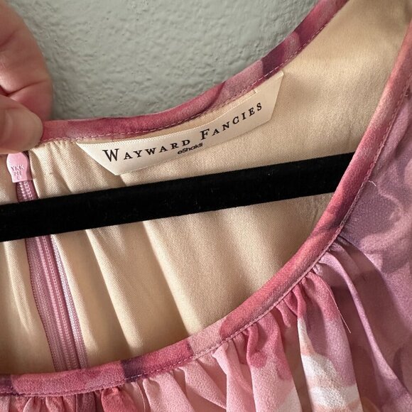 Wayward Fancies Eshakti Pink Purple Rose Floral Maxi Dress 8/10 - Picture 4 of 9